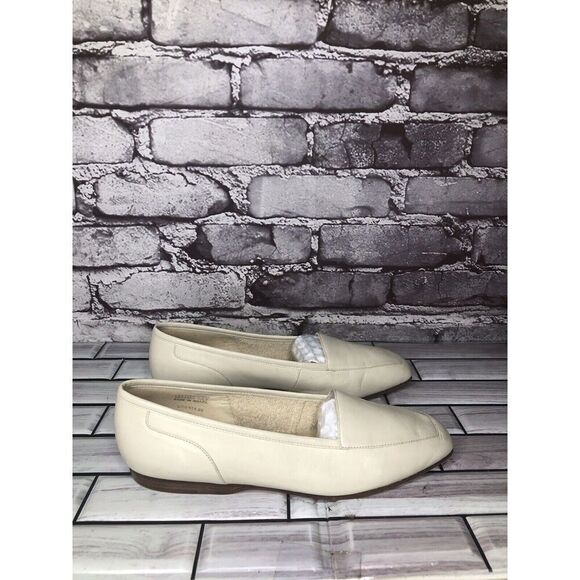 Enzo Angiolini Liberty Ivory Cream Leather Square Toe Loafers Flats Women Sz 6M - Picture 3 of 16